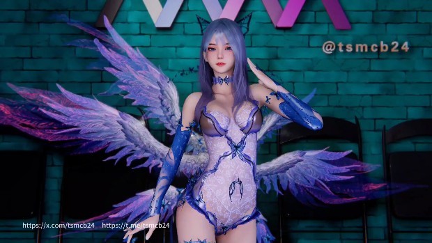 【天使没翅膀】蓝蝶Vanitosa喽嘎摇4K3D