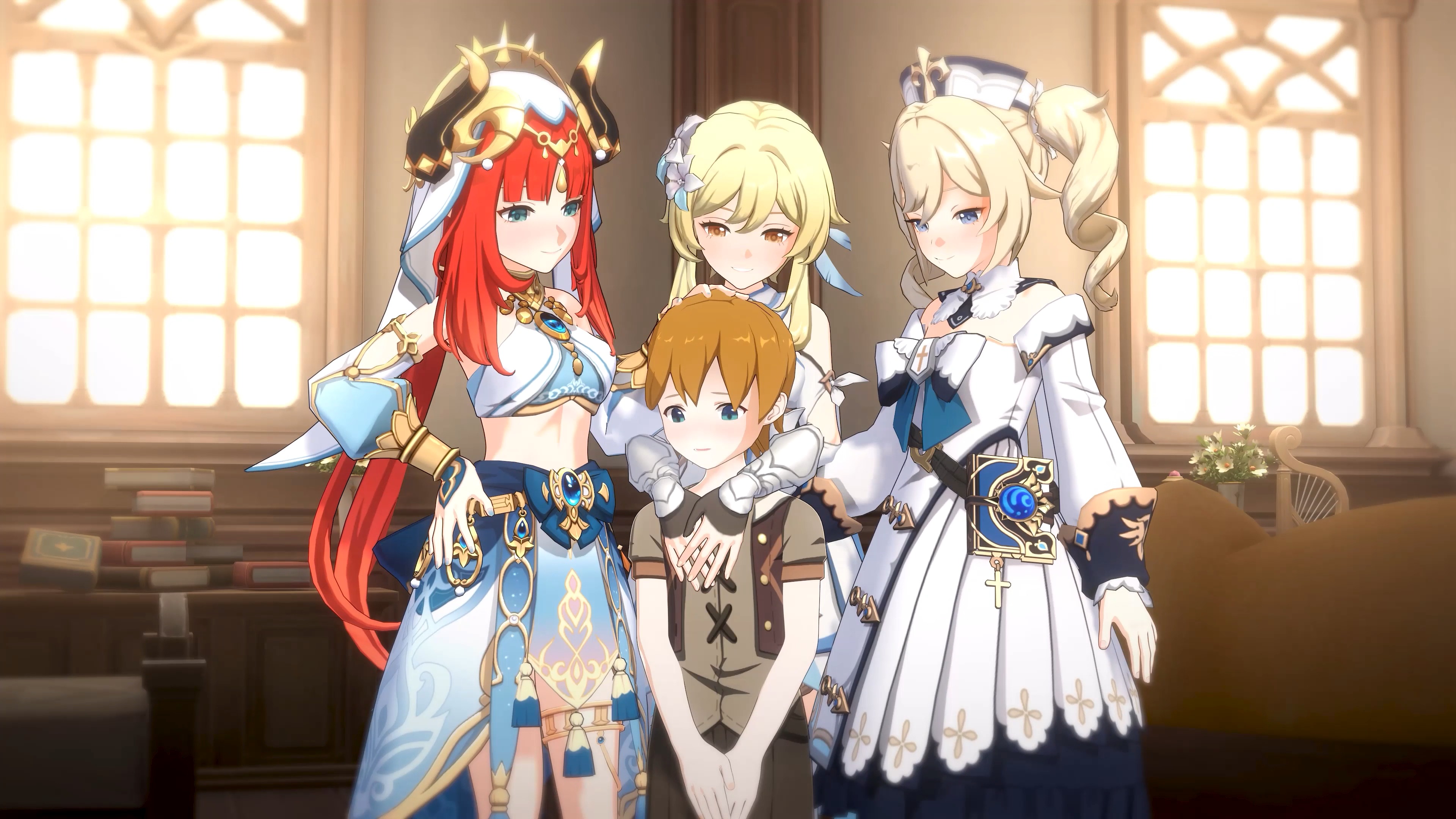 [PastaPaprika] 原神 妮露amp;荧amp;芭芭拉动漫3D